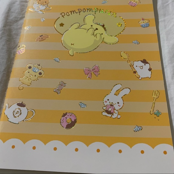 Pompompurin Yellow Medium-Sized Paperback Notebook with Free Sticker Sheet - Picture 12 of 15